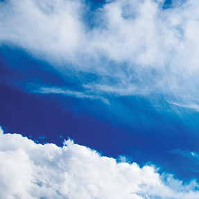 blue sky and clouds