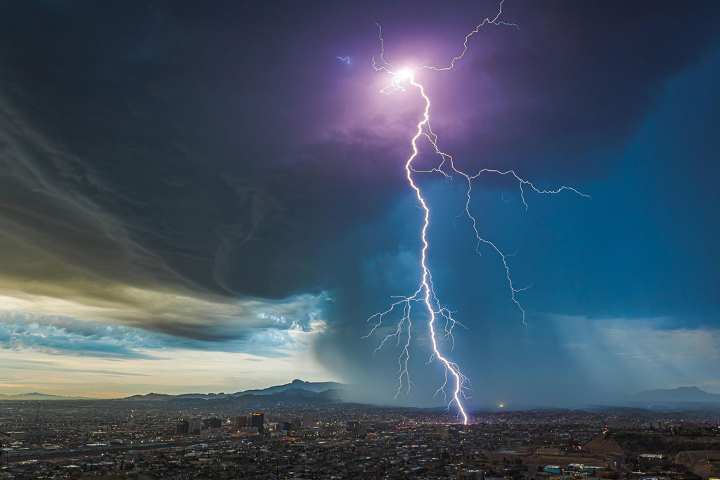 Predawn Thunderstorm Over El Paso, Texas © Lori Grace Bailey