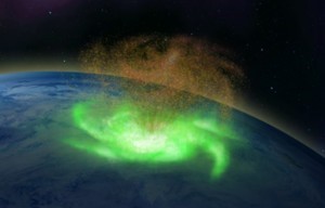 Hurricane in space Hurricane in space