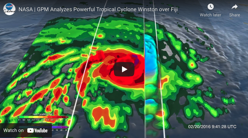NASA satellite captures heavy rain from Tropical Cyclone Winston youtube screengrab