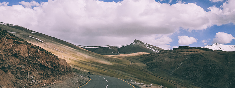 Cloud names and cloud classifications road with clouds