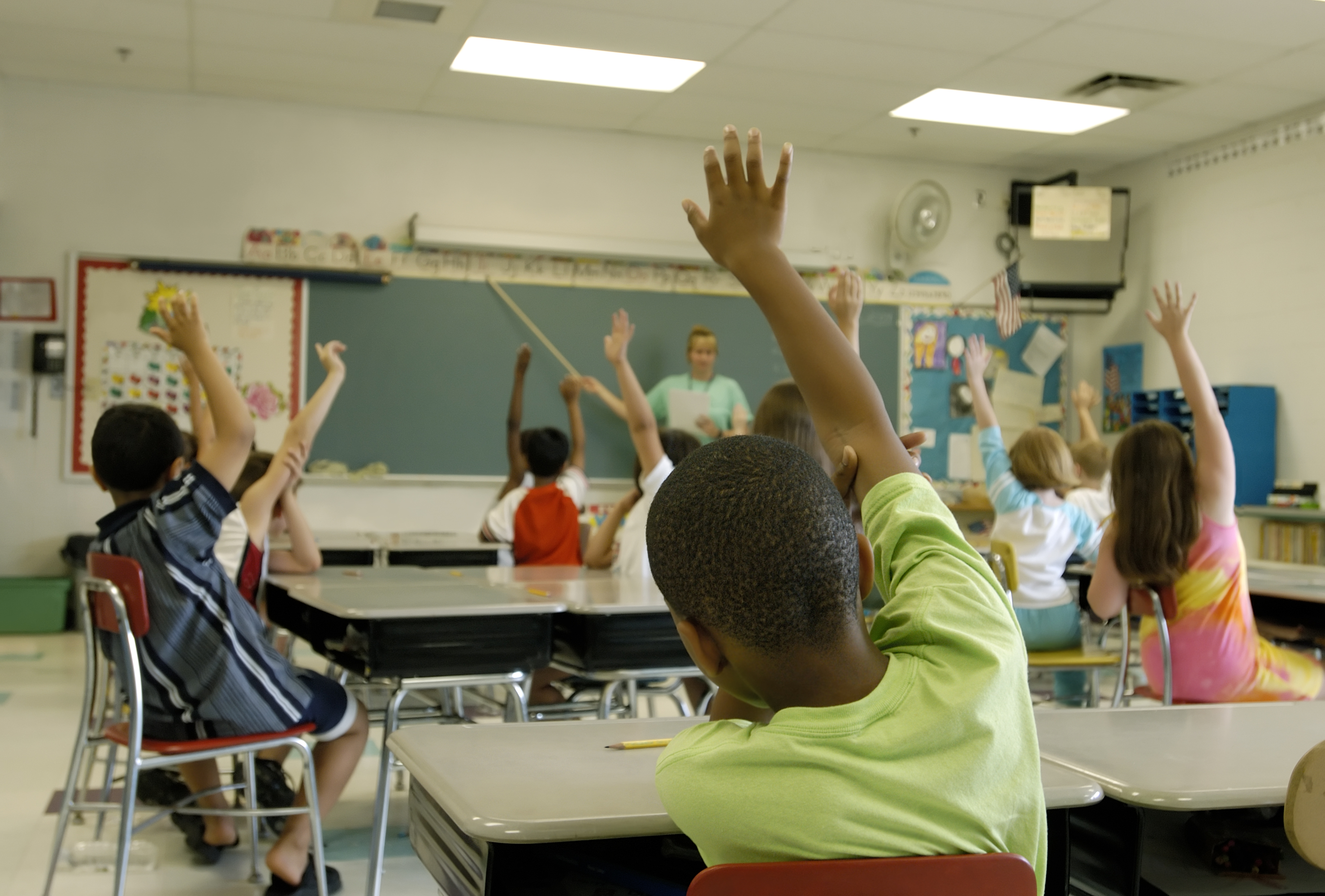 Children in a classroom