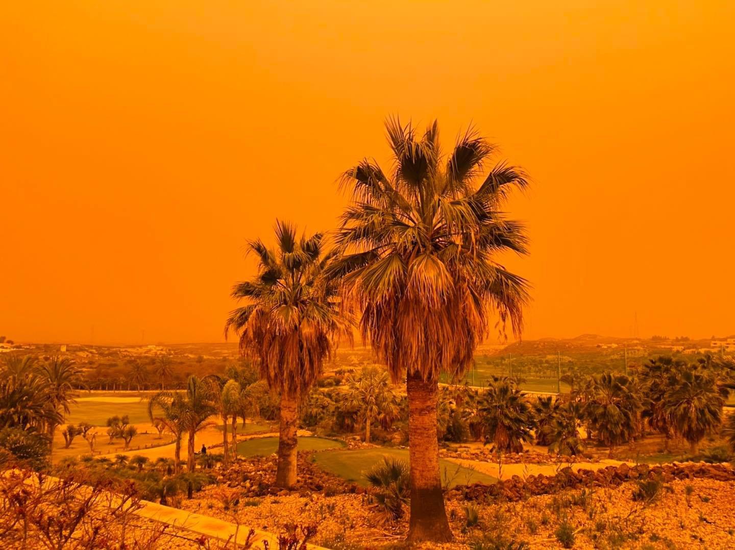 Orange skies in Andalucia
