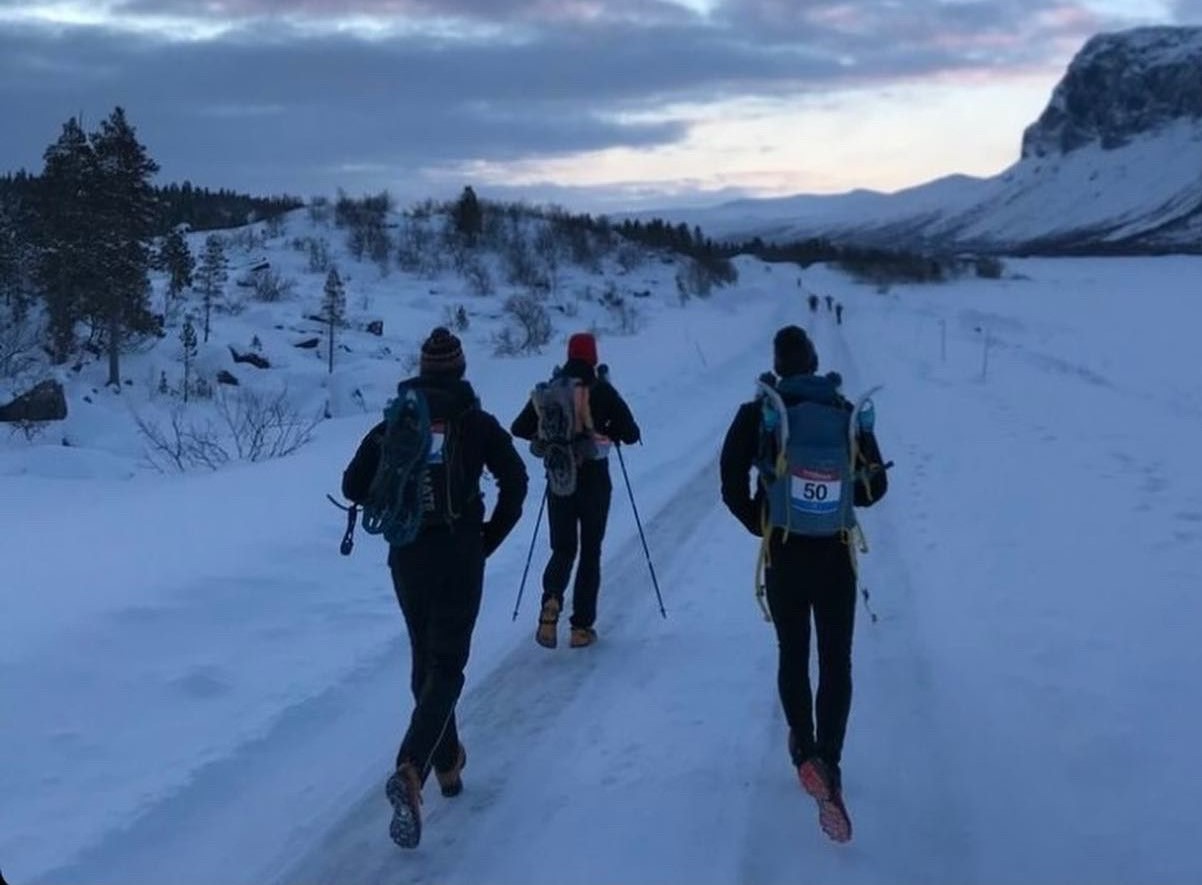 Runners in the Arctic