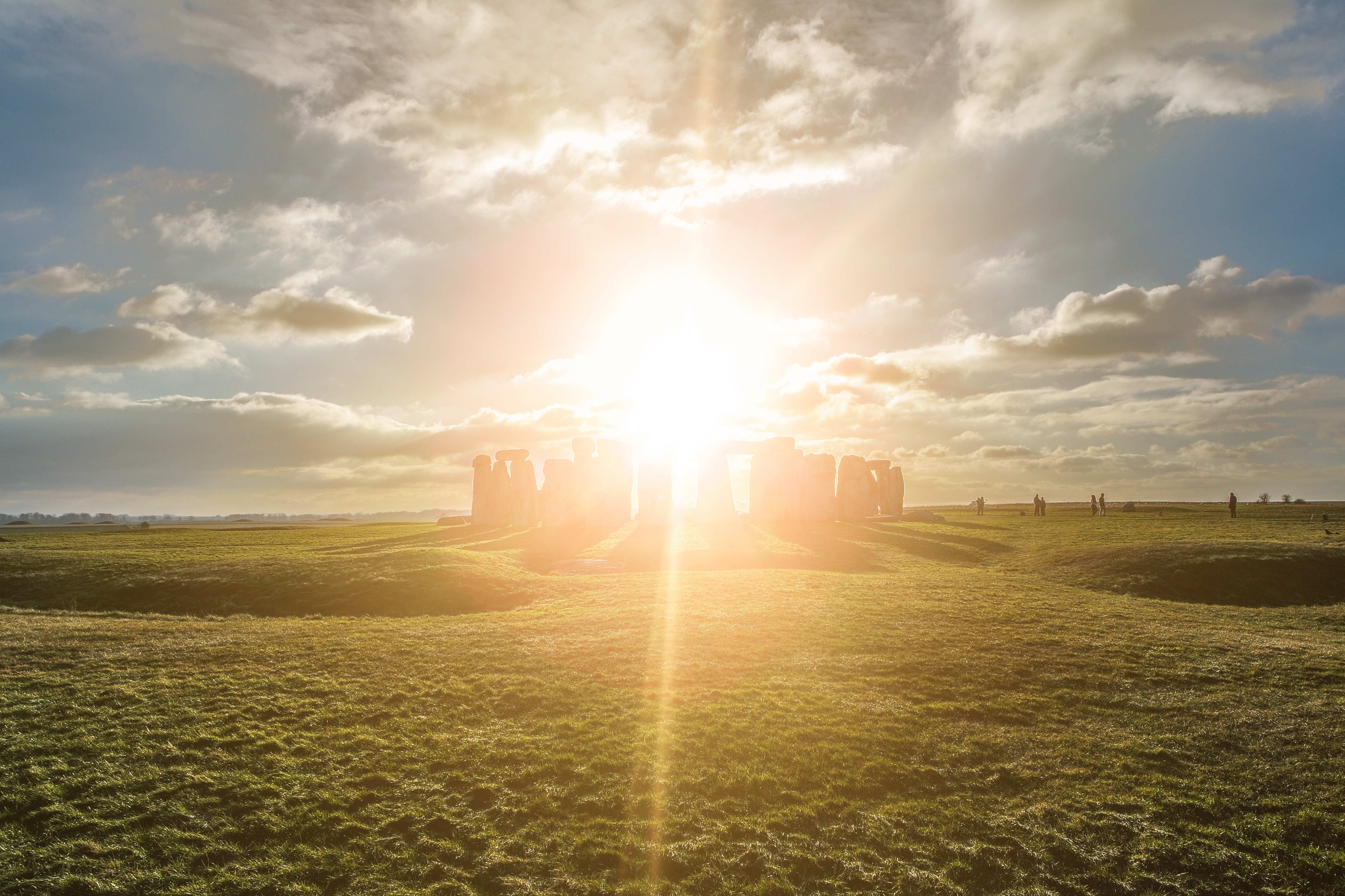 Sun over Stonehenge
