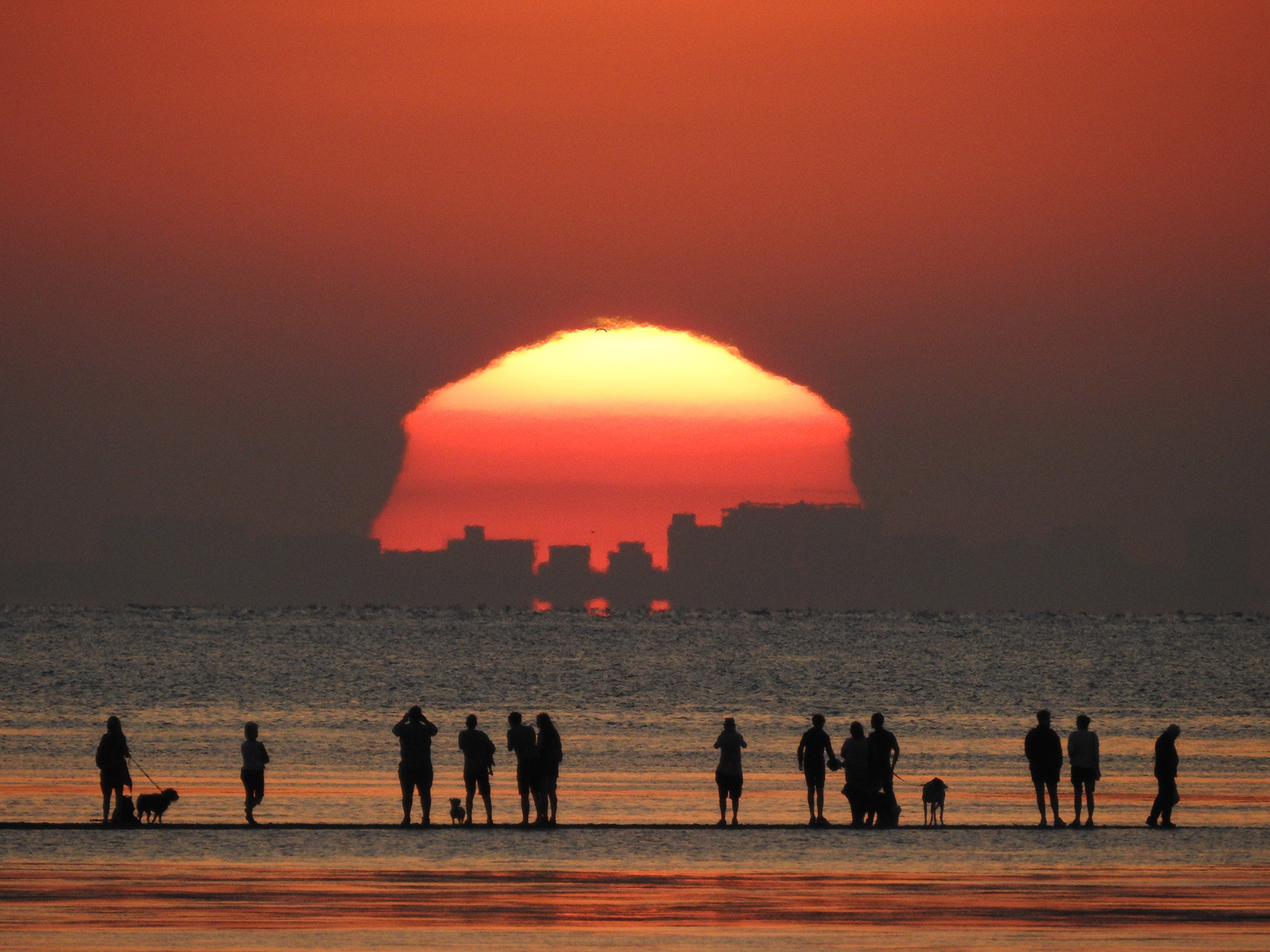 Mock Mirage Sunset over the Estuary by Brendan Conway