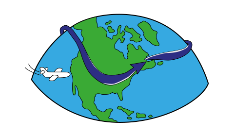 Jet stream and stormy weather