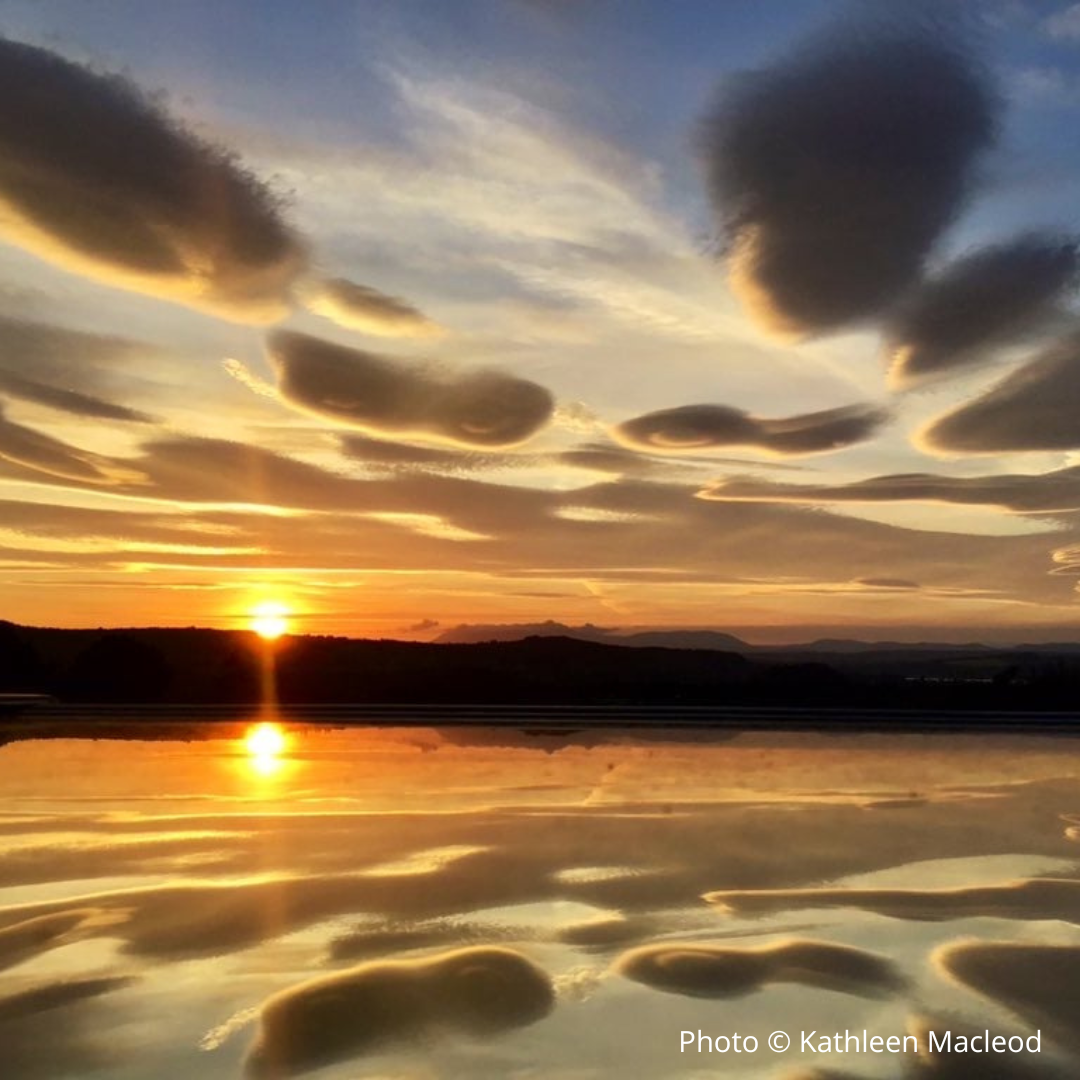 Lenticular sundown reflections by Kathleen Macleod