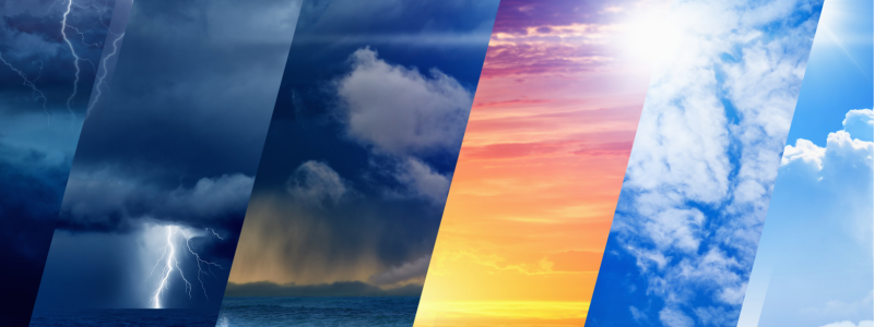 Image of different weather patters