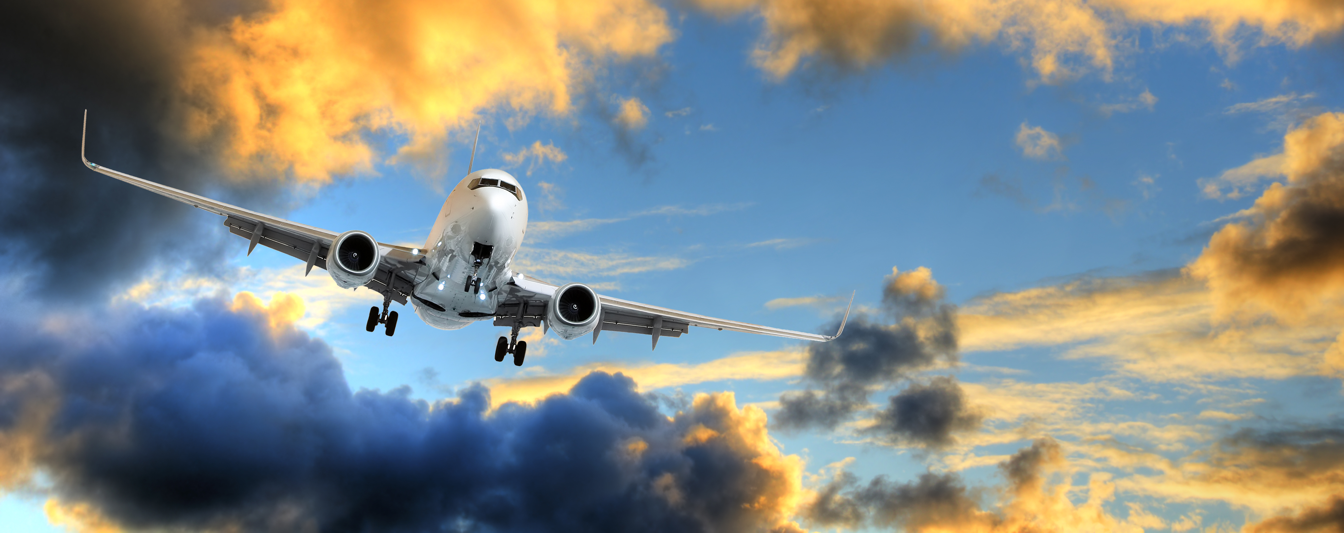Aeroplane flying through the sky Aeroplane flying through the sky
