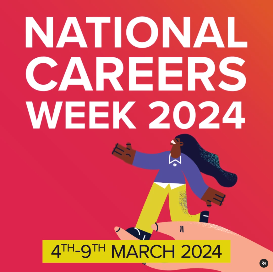 Image showing "National Careers Week 2024" and an illustrated person
