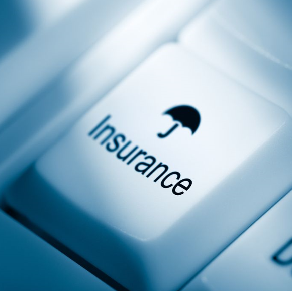 Insurance written on a keyboard