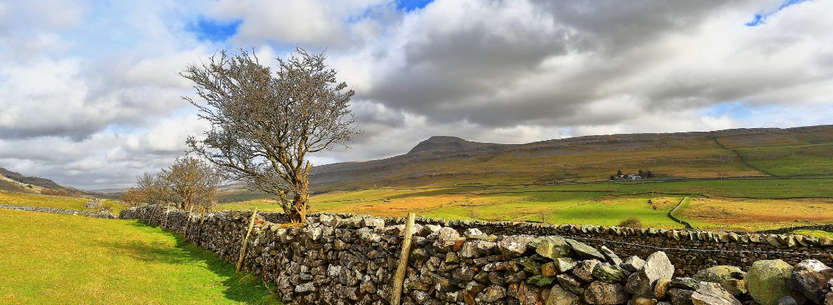 The Yorkshire dales under cloud