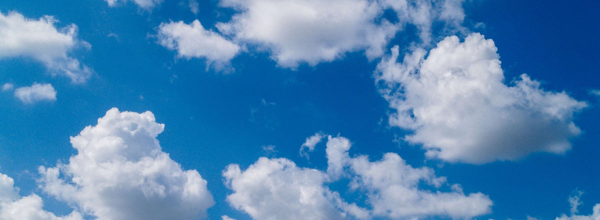 Clouds in a blue sky