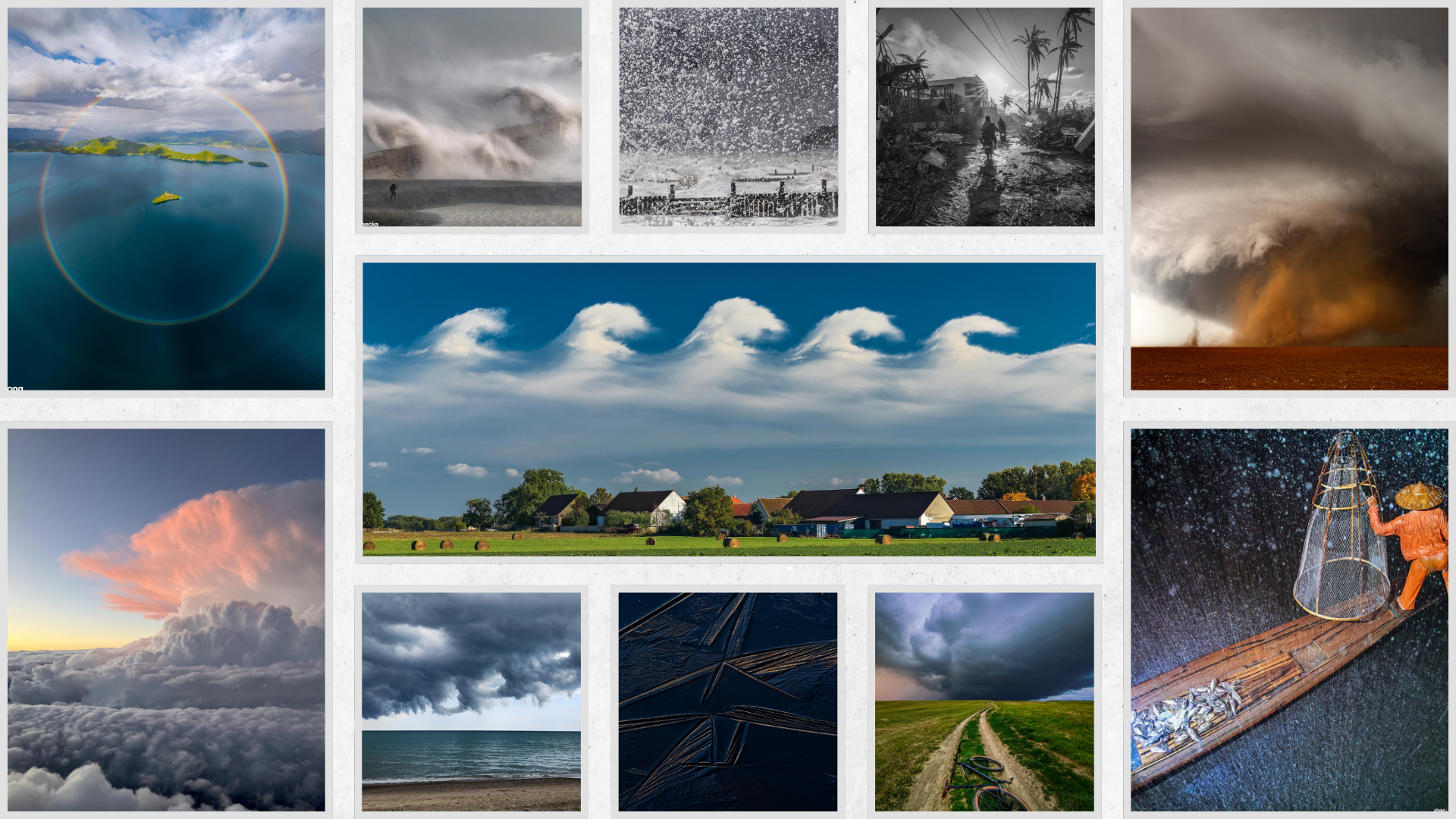 Collage of 2025's winning weather photos
