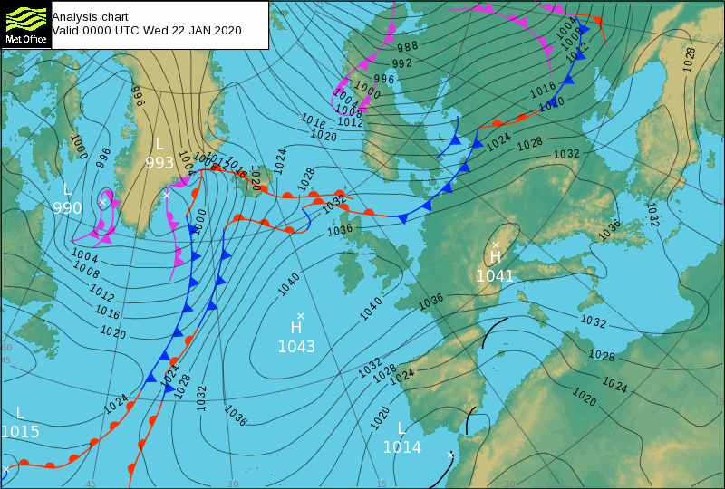 High Pressure over the UK High Pressure over the UK