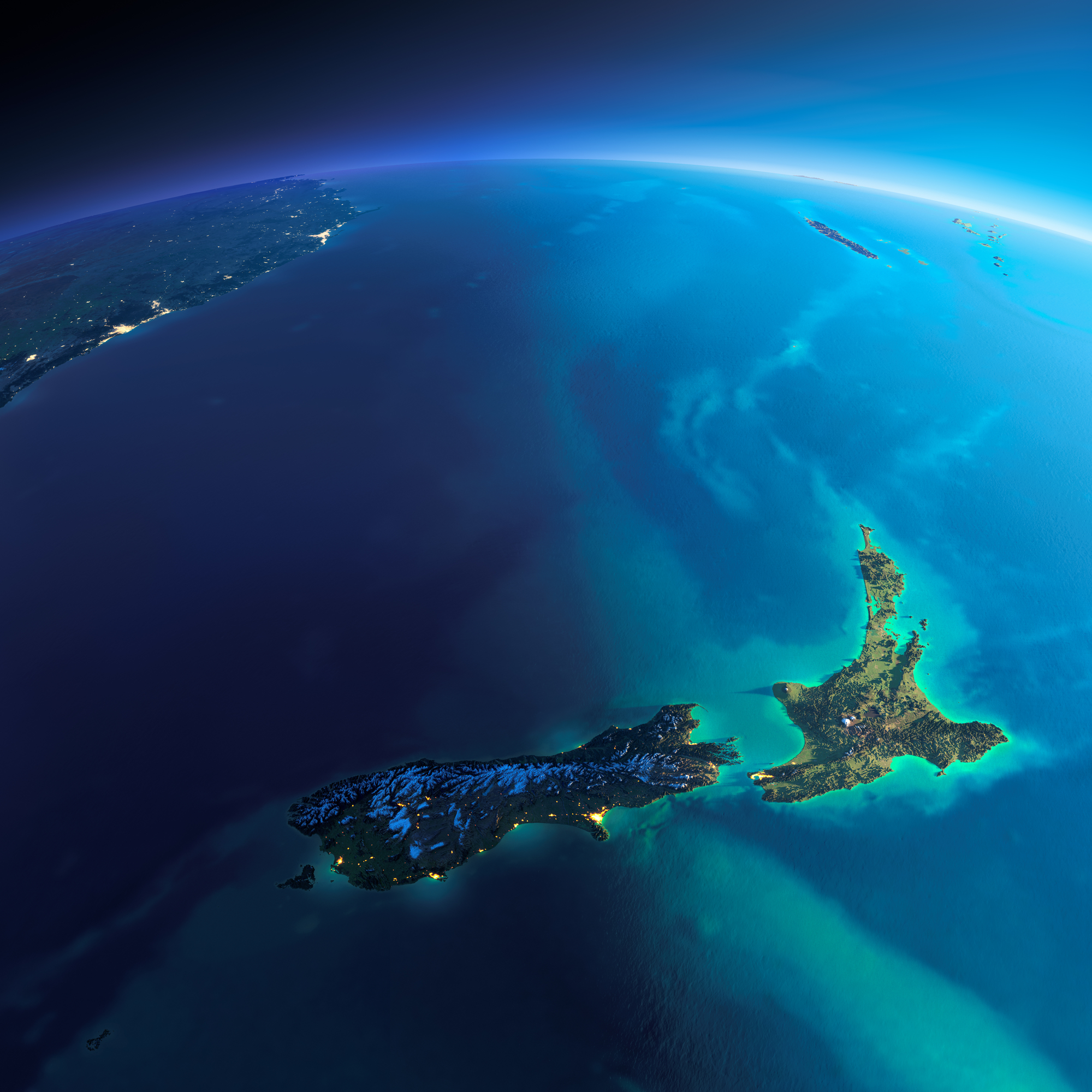 New Zealand from Space New Zealand from Space