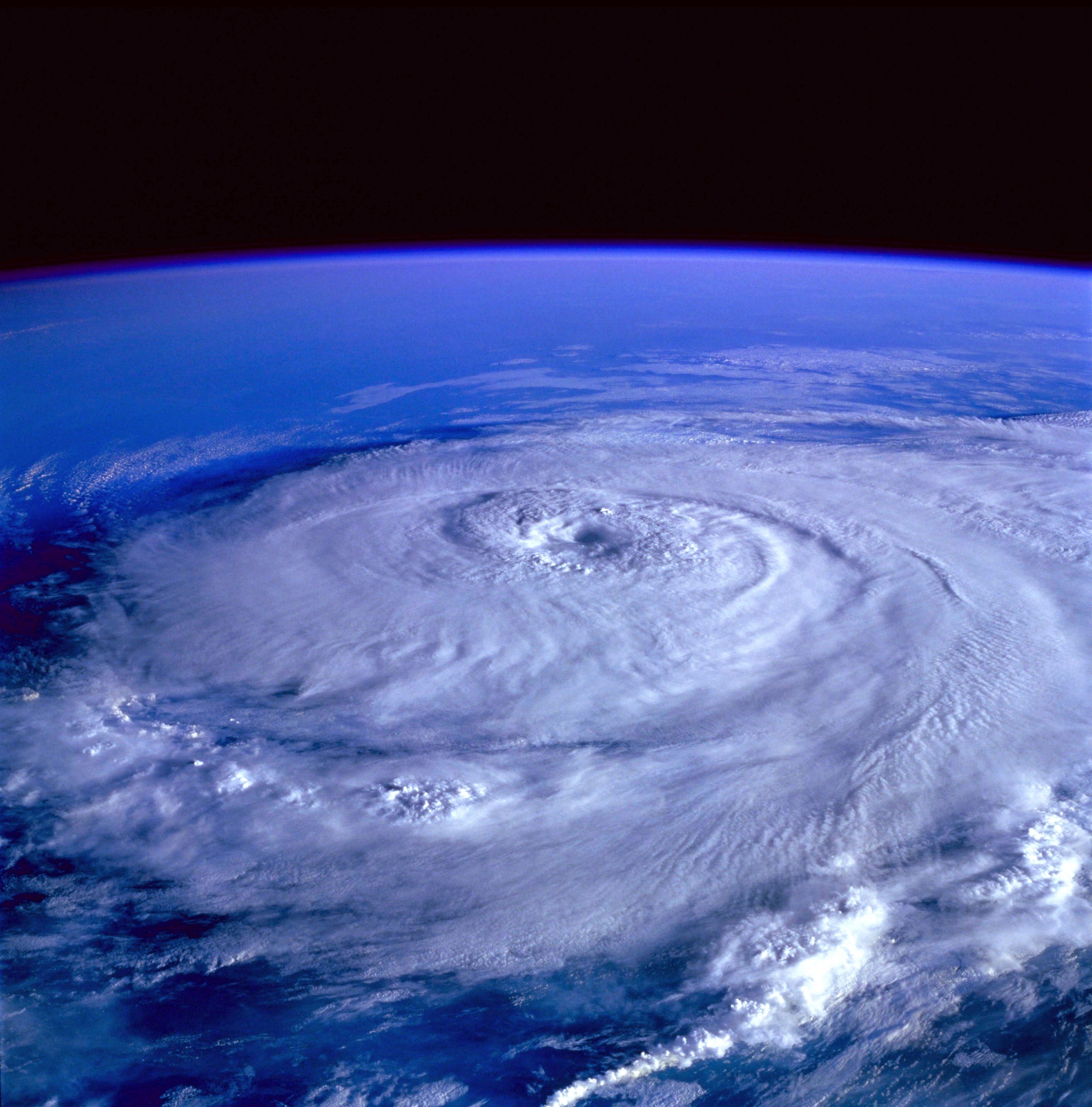 tropical storm from space