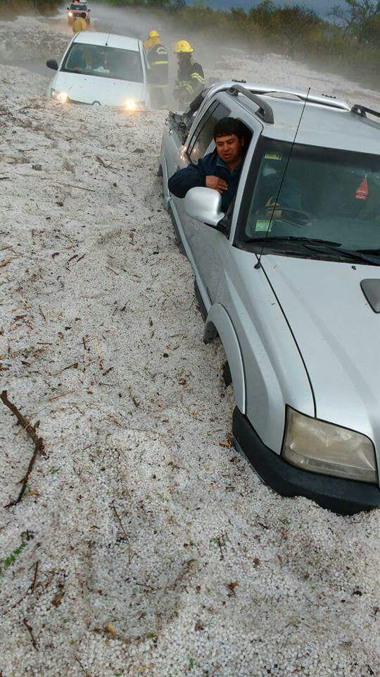 Photos of hail storm in Cordoba, Argentina (Credit: SMN_Argentina)