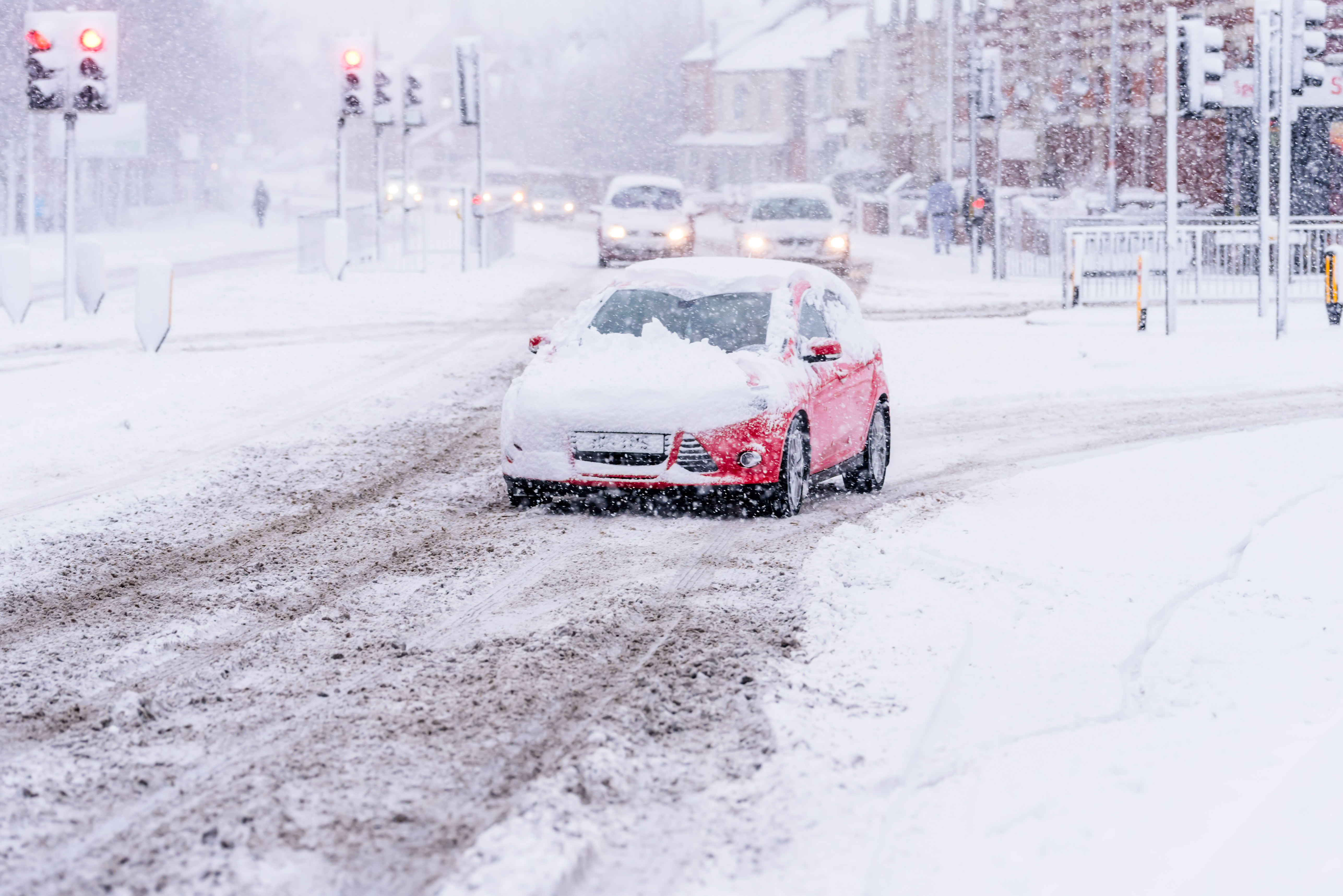 Driving in snow in UK