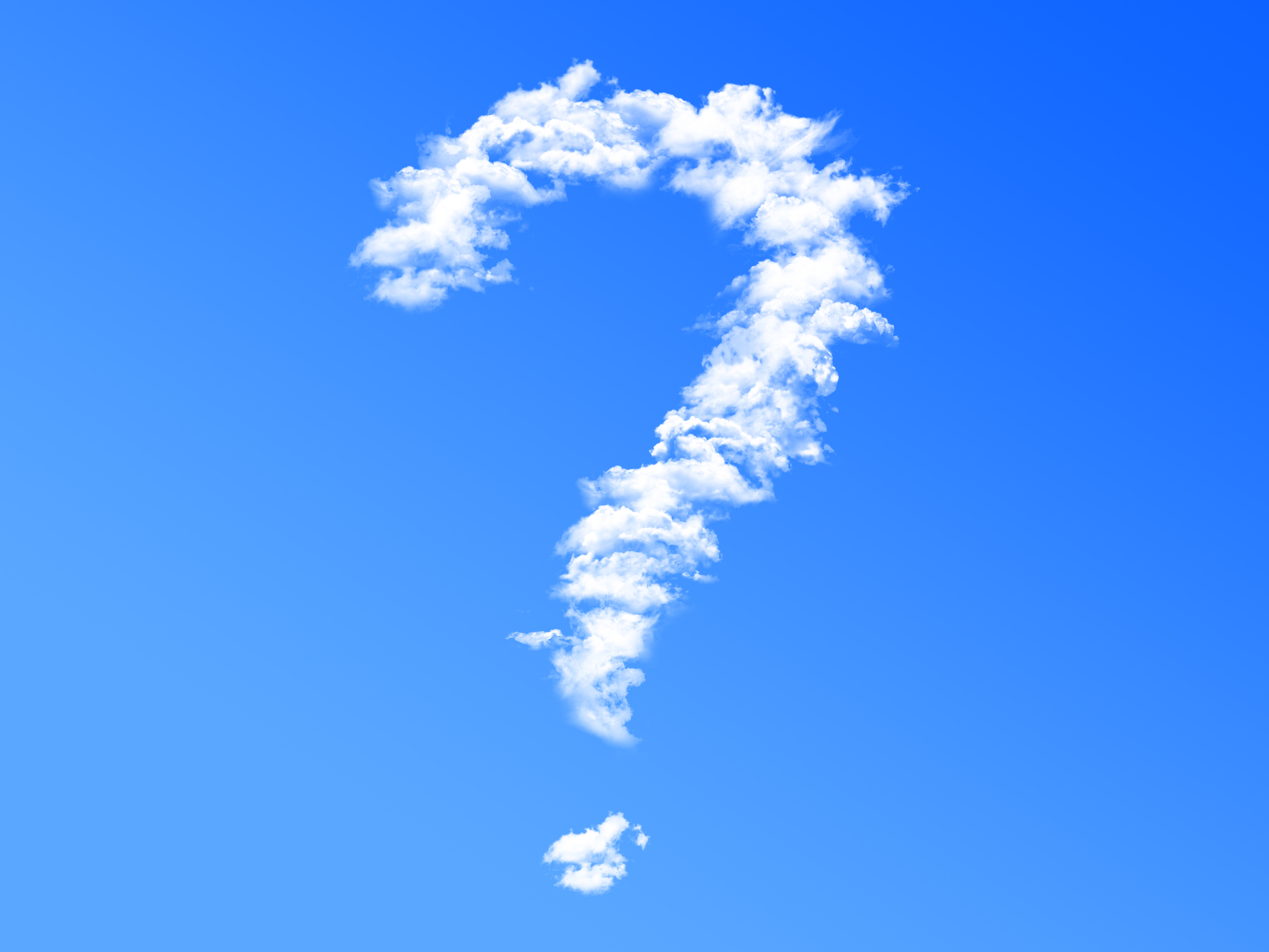 cloud question mark