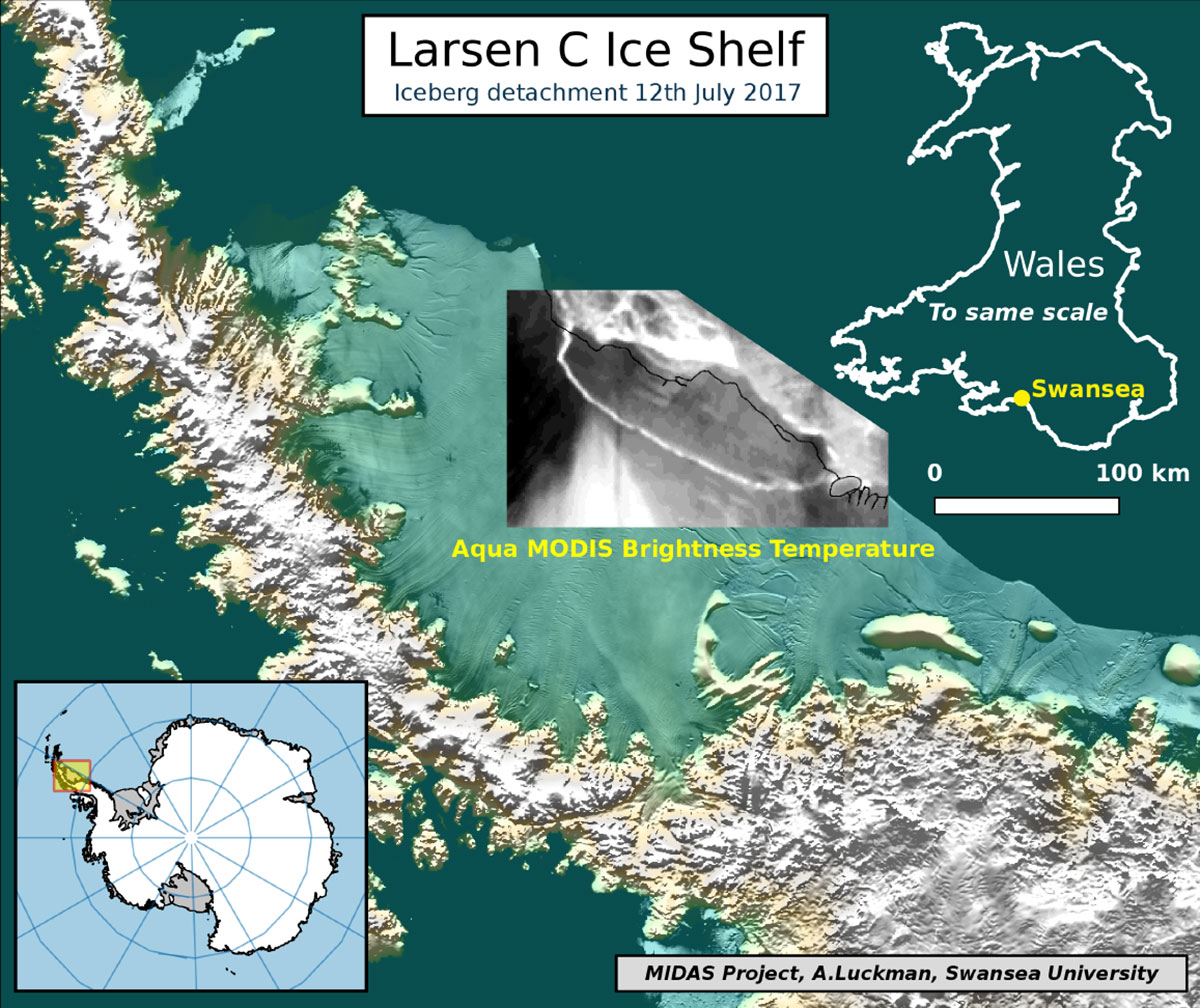 Giant Iceberg Breaks Off 2025