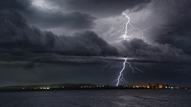 Hugo Begg Spectacular Lightning Show over Trial Bay - Winner 17 and under