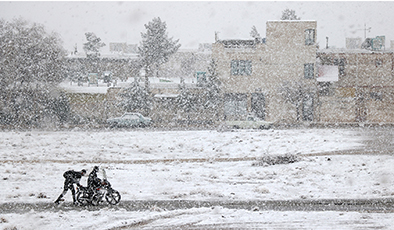 Ali Bagheri Motorcycle Caught in the Snow - Runner-up 17 and under