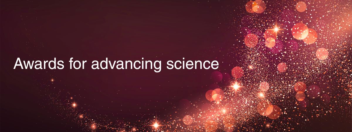 Awards for advancing science: red sparkles and glitter