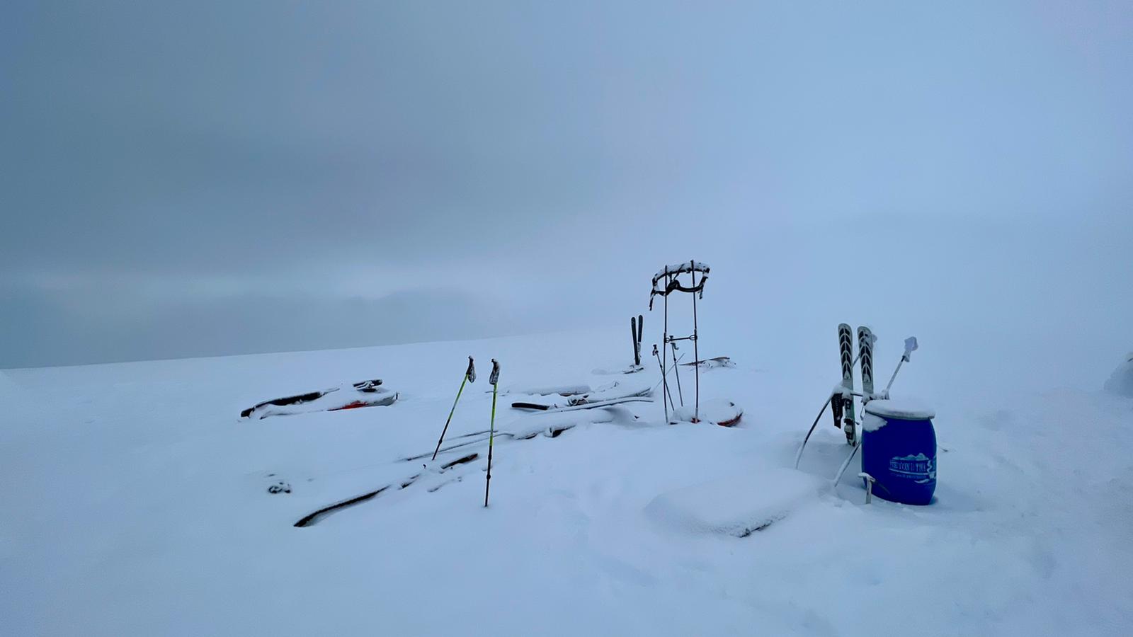 Whiteout at camp