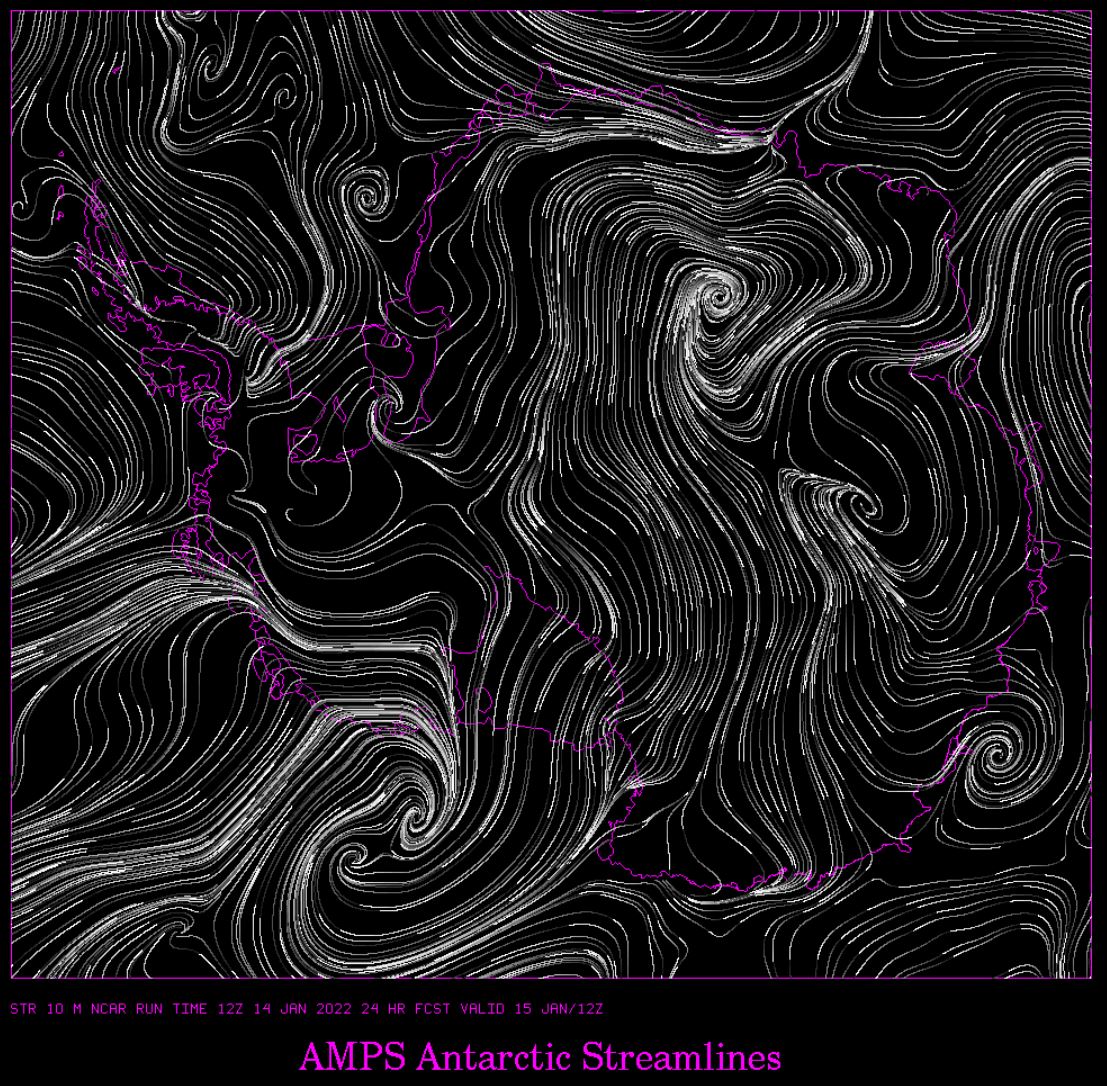 Antarctic Streamlines