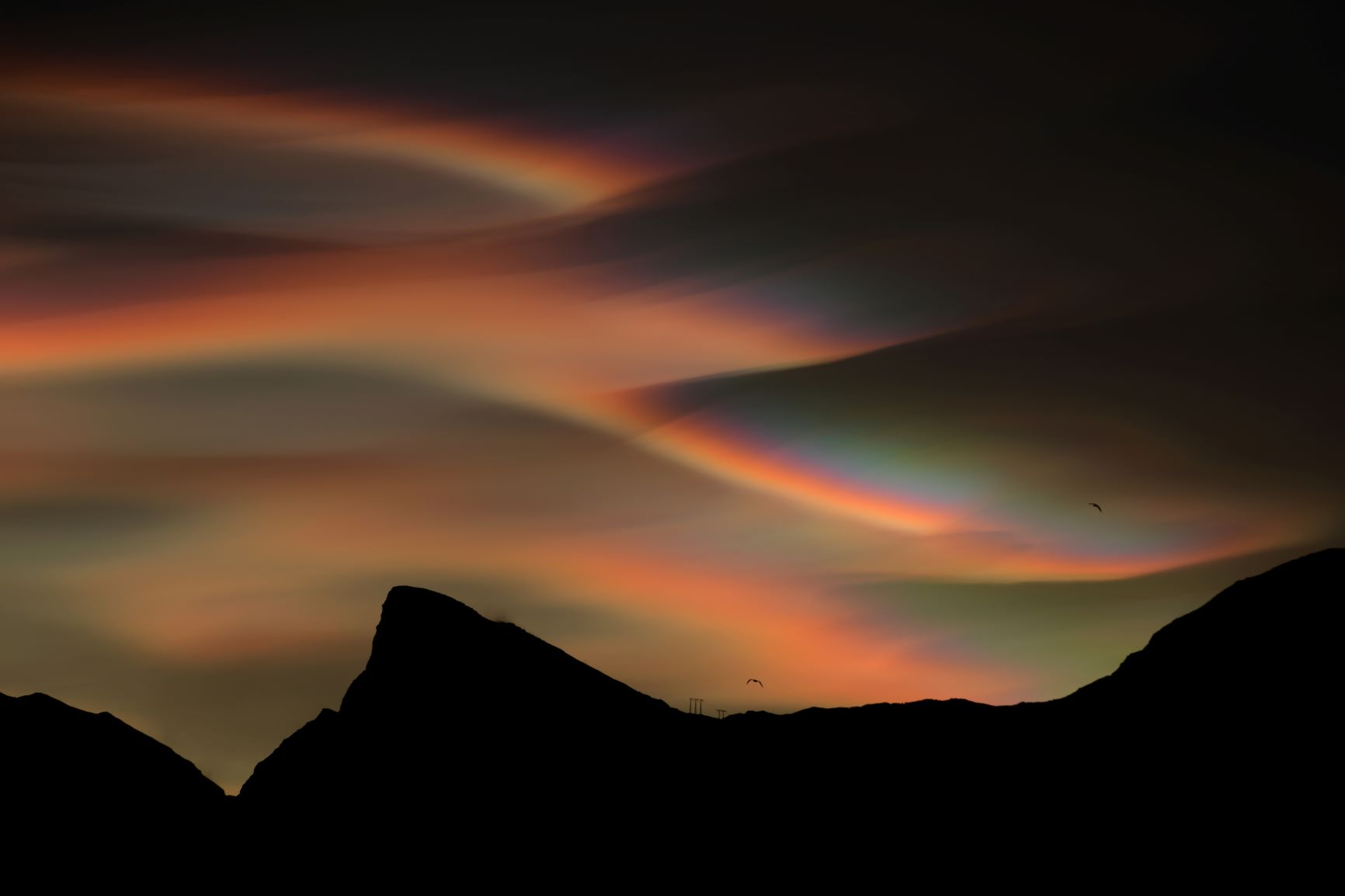 Nacreous clouds