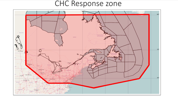 Canadian Hurricane Centre Response Zone