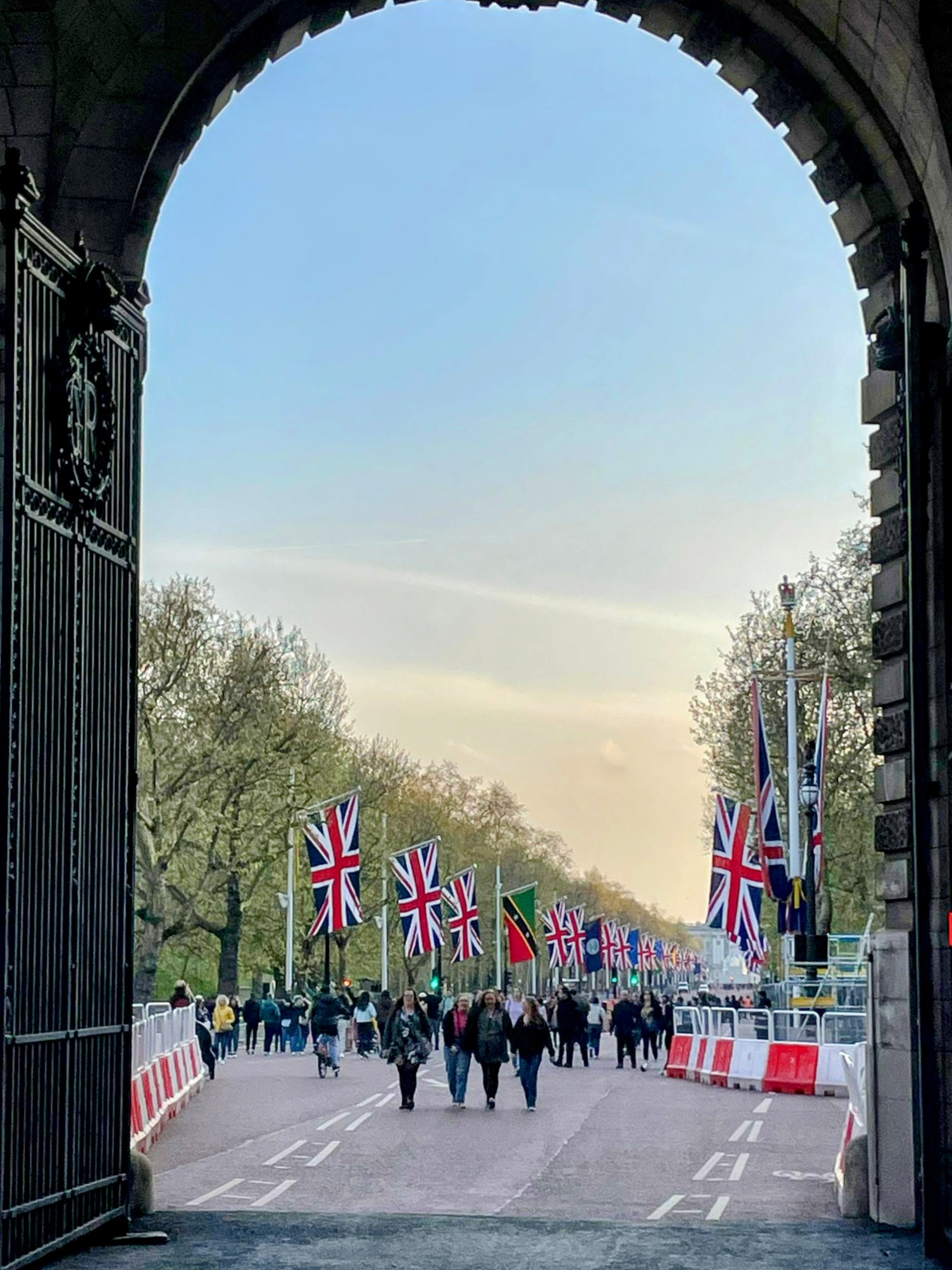 The Mall from Admiralty Arch ahead of the Coronation © Kate Drumey