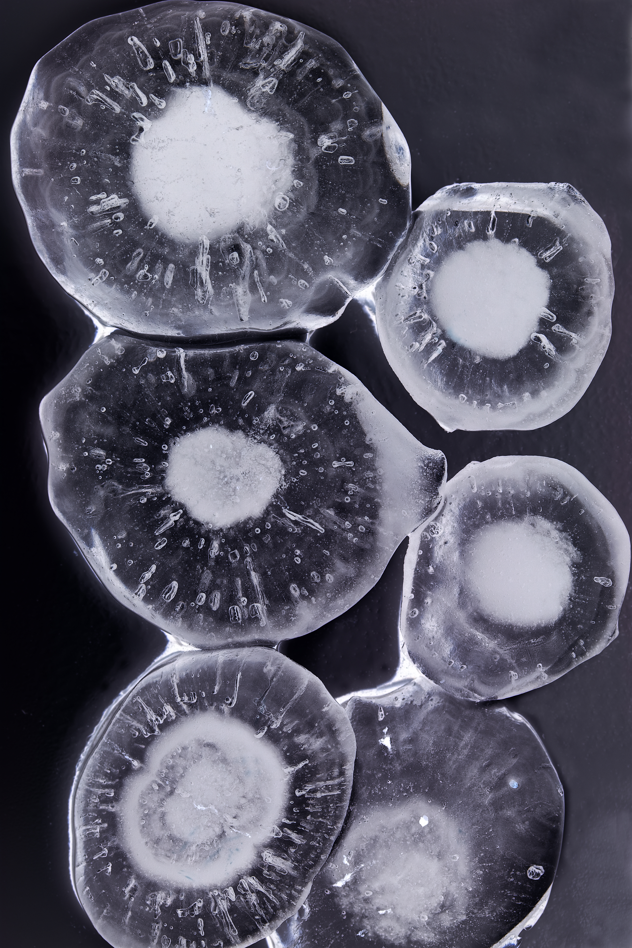 Hailstones cross-sections