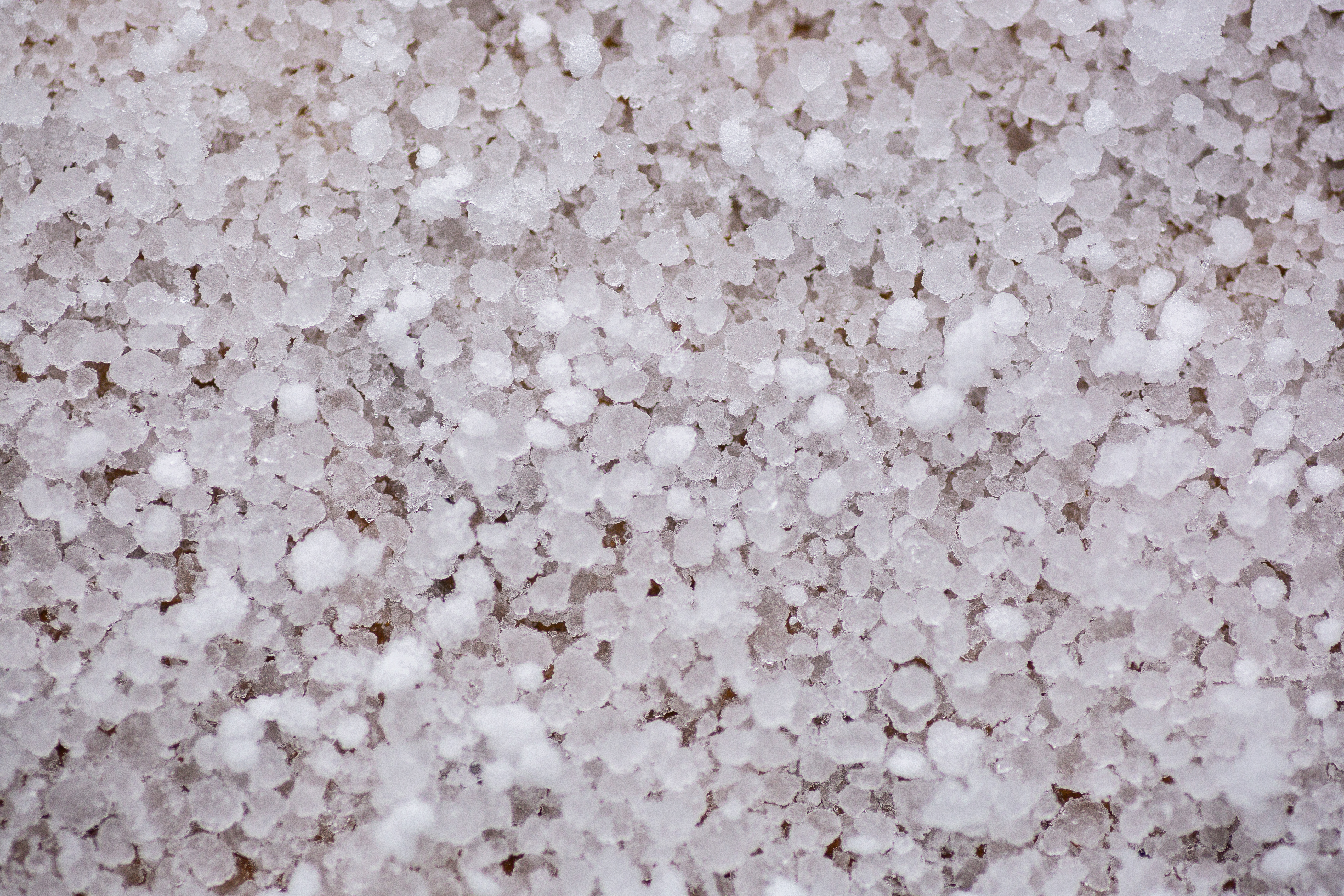Graupel, often confused with hail but formed in a completely different way