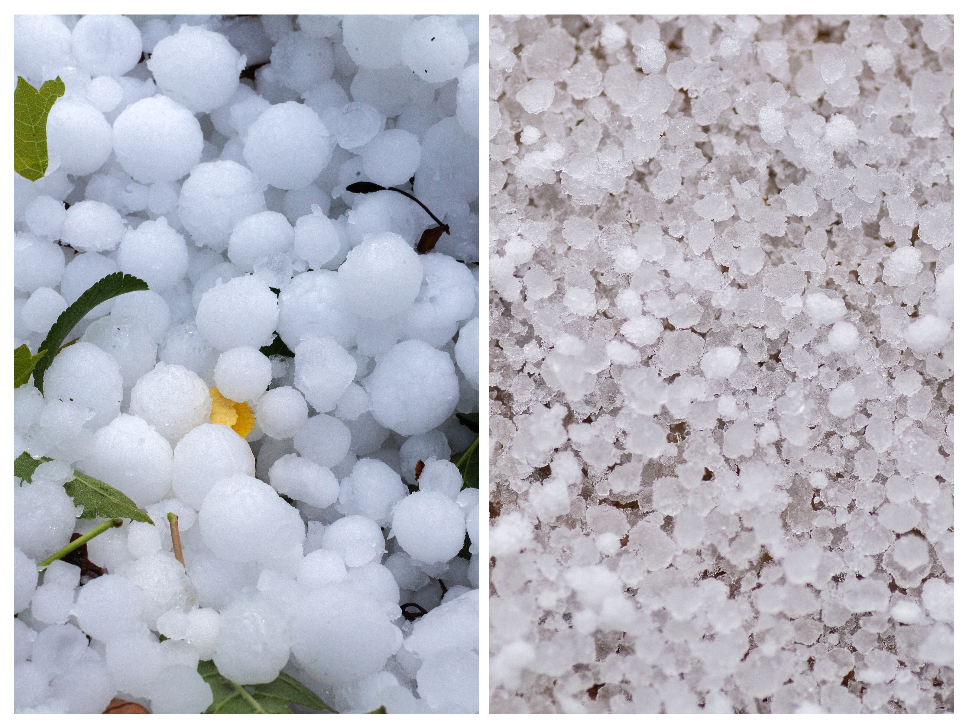 Hailstones and Graupel