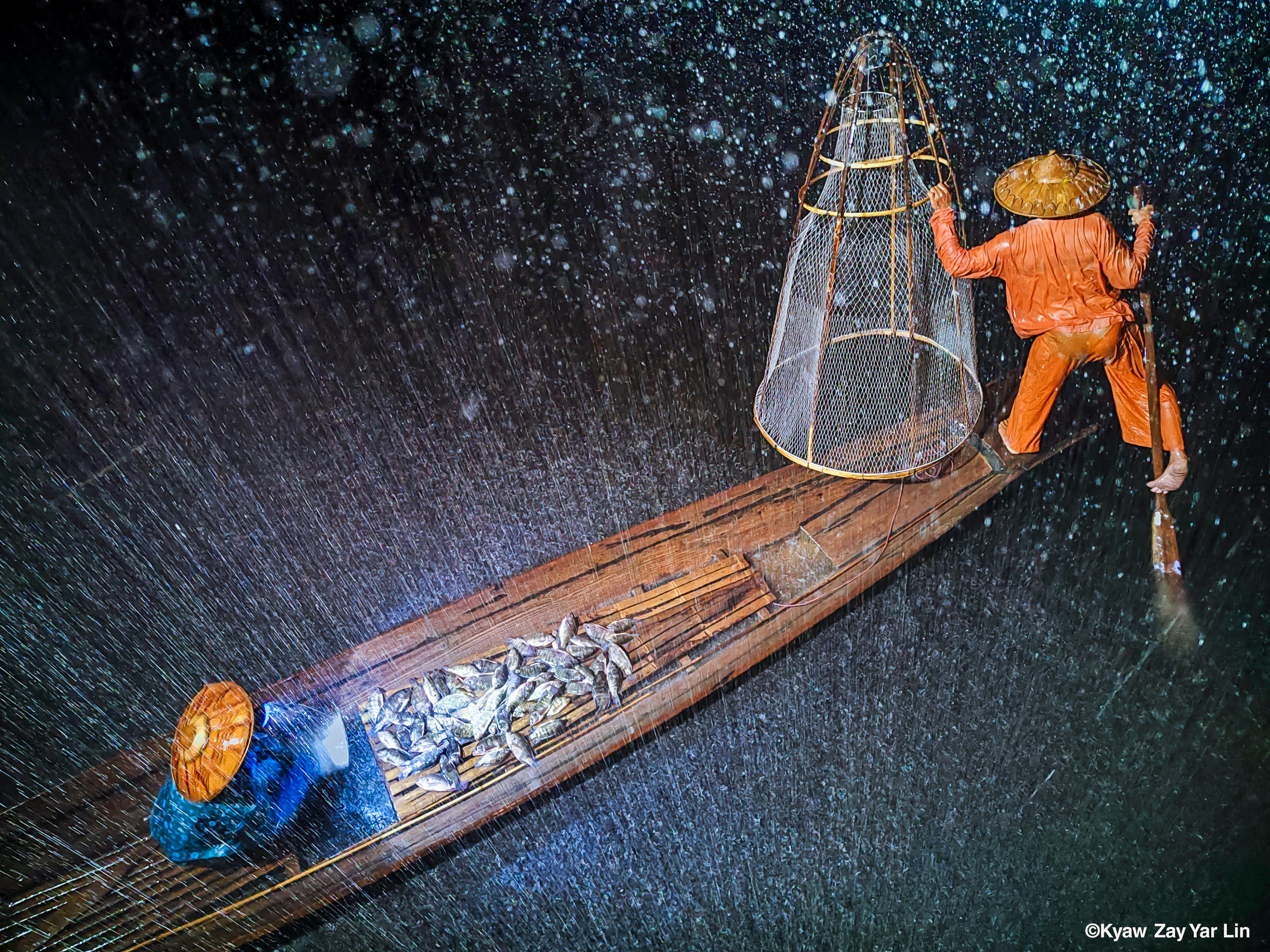 Fishing in Rainy Season — Kyaw Zay Yar Lin