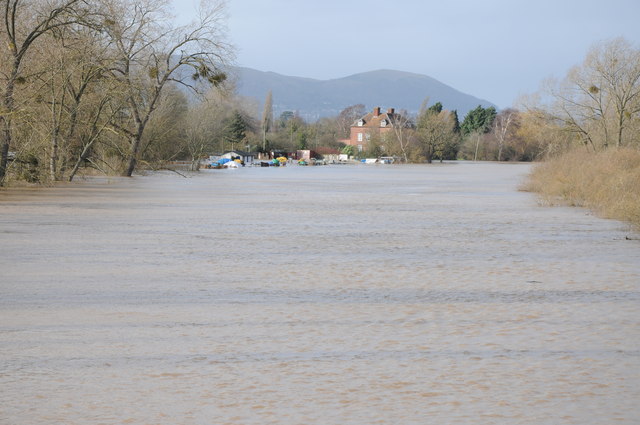 Flooded River at Upton Upon Severn