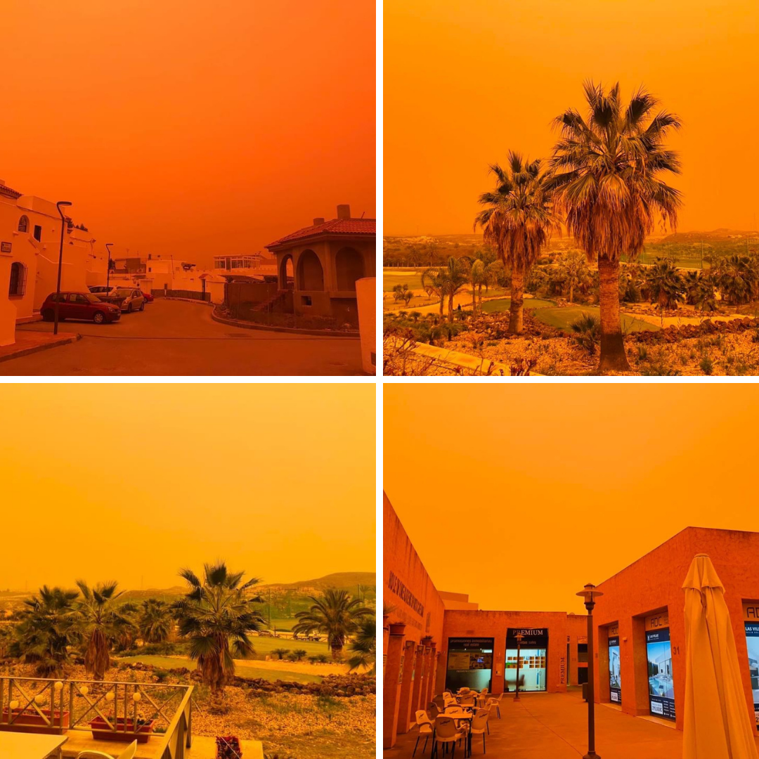 Orange skies over Andalucia