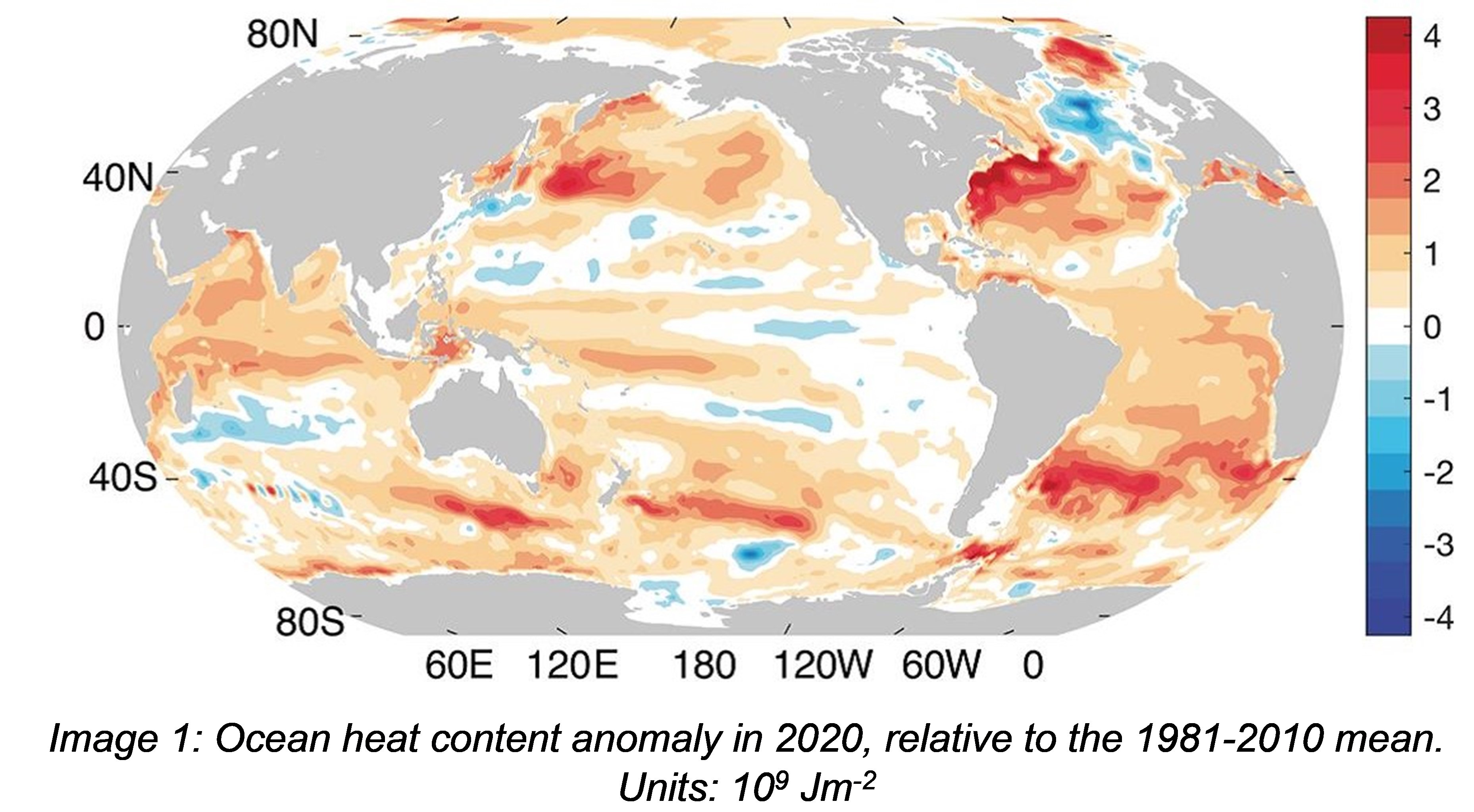 Ocean Heat Anomaly 2020