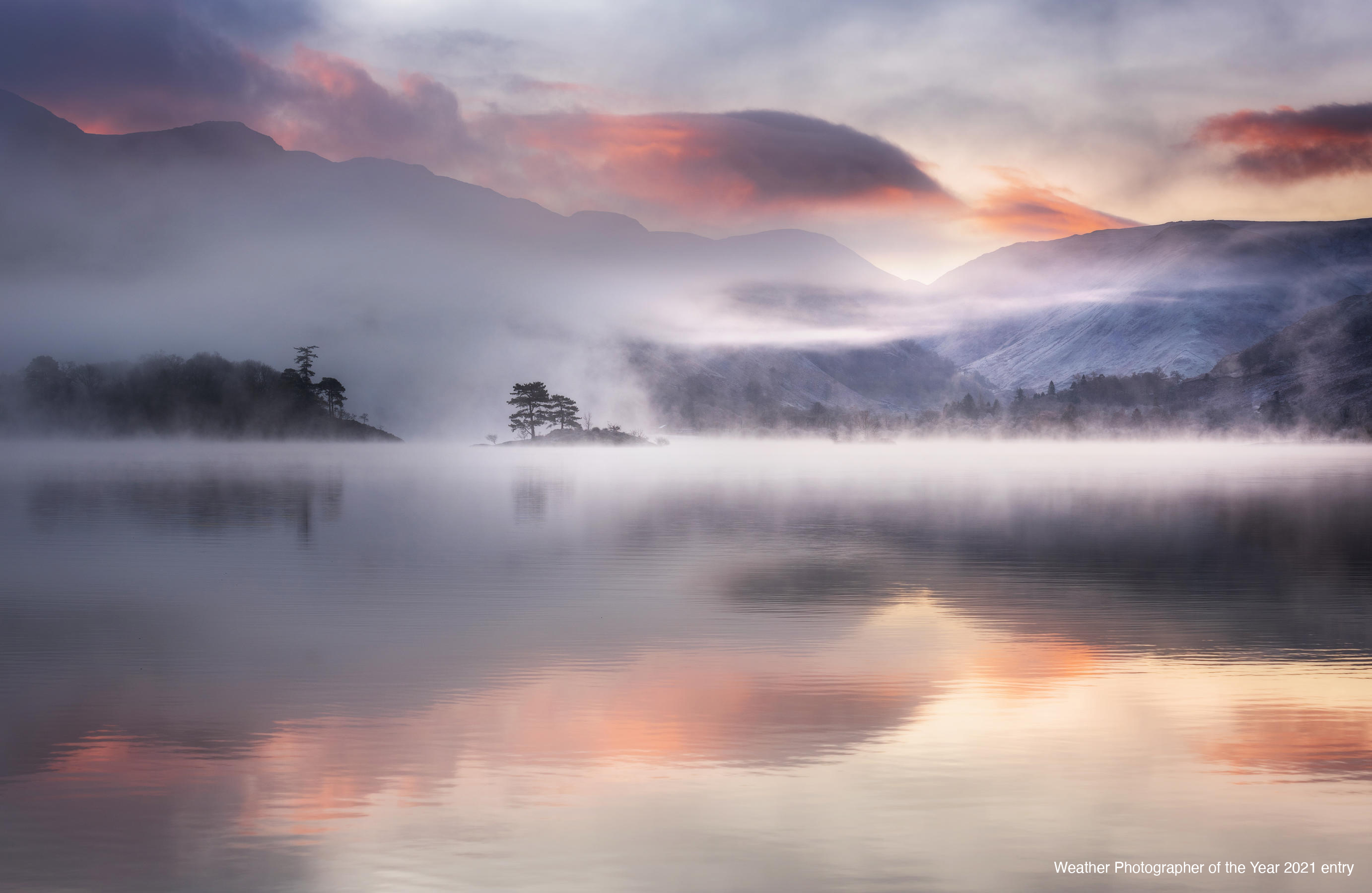 Mist over water