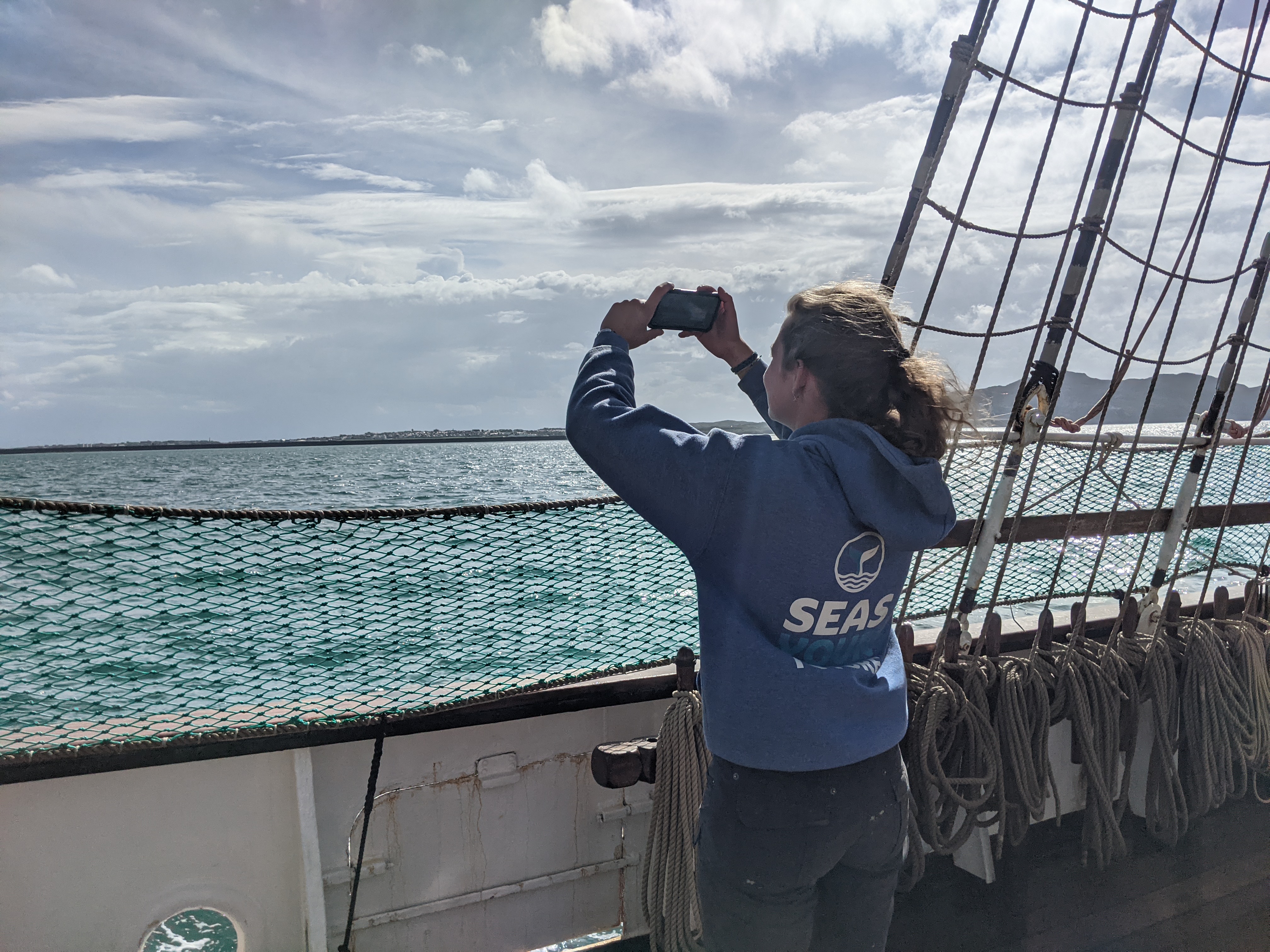 Rapid changes often characterise the sky at sea