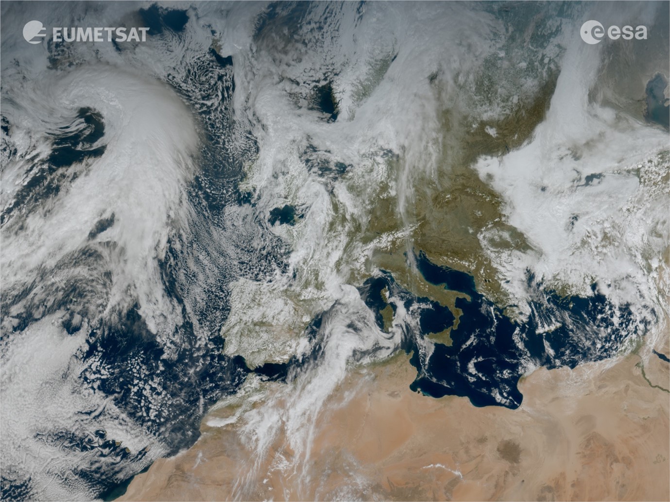 Image taken by the new MTG-I1 satellite (Meteosat-12) at 11:50 UTC on 18 March 2023