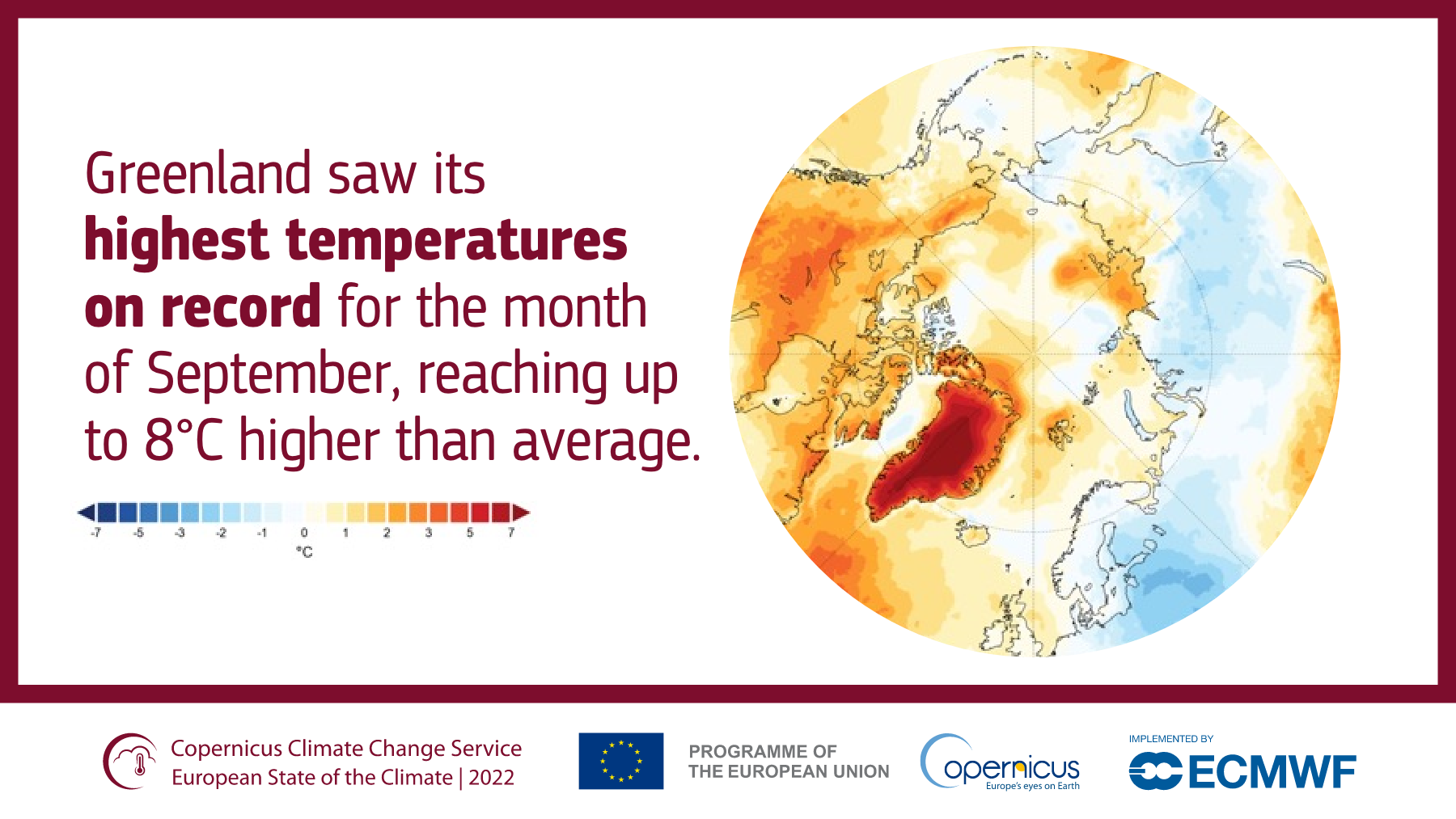 Greenland recorded its highest temperatures in 2022