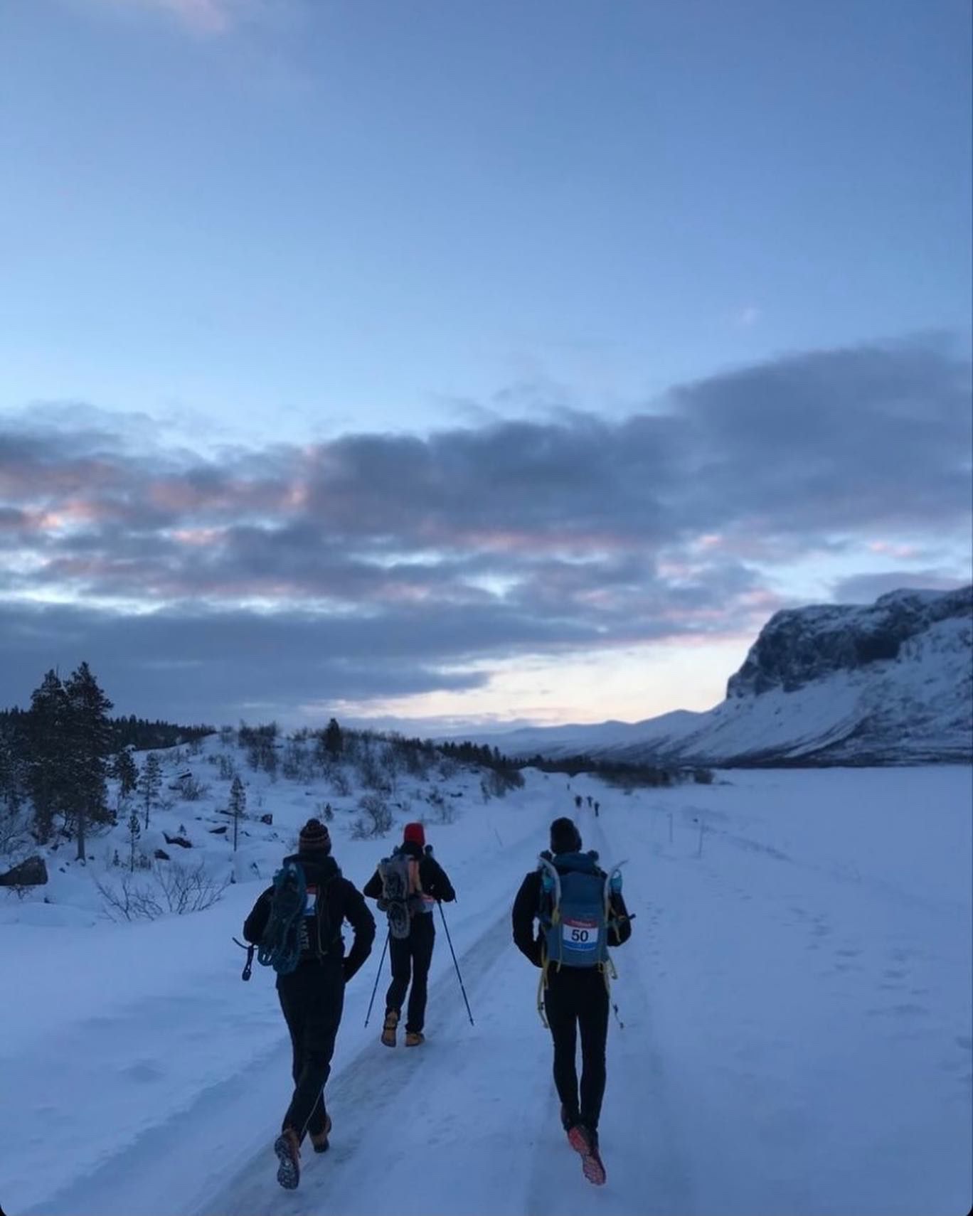 Runners in the Arctic