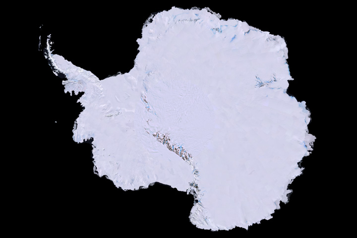 Antarctica from a satellite