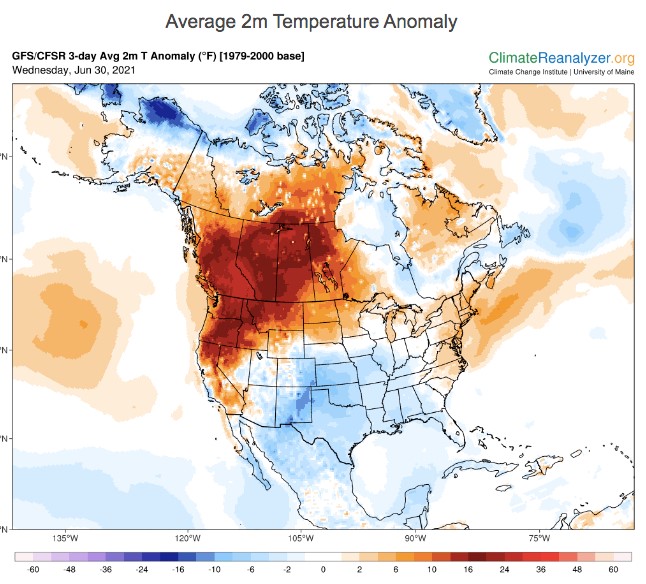 Average 2m Temperature Anomaly (Climate Change Institute)