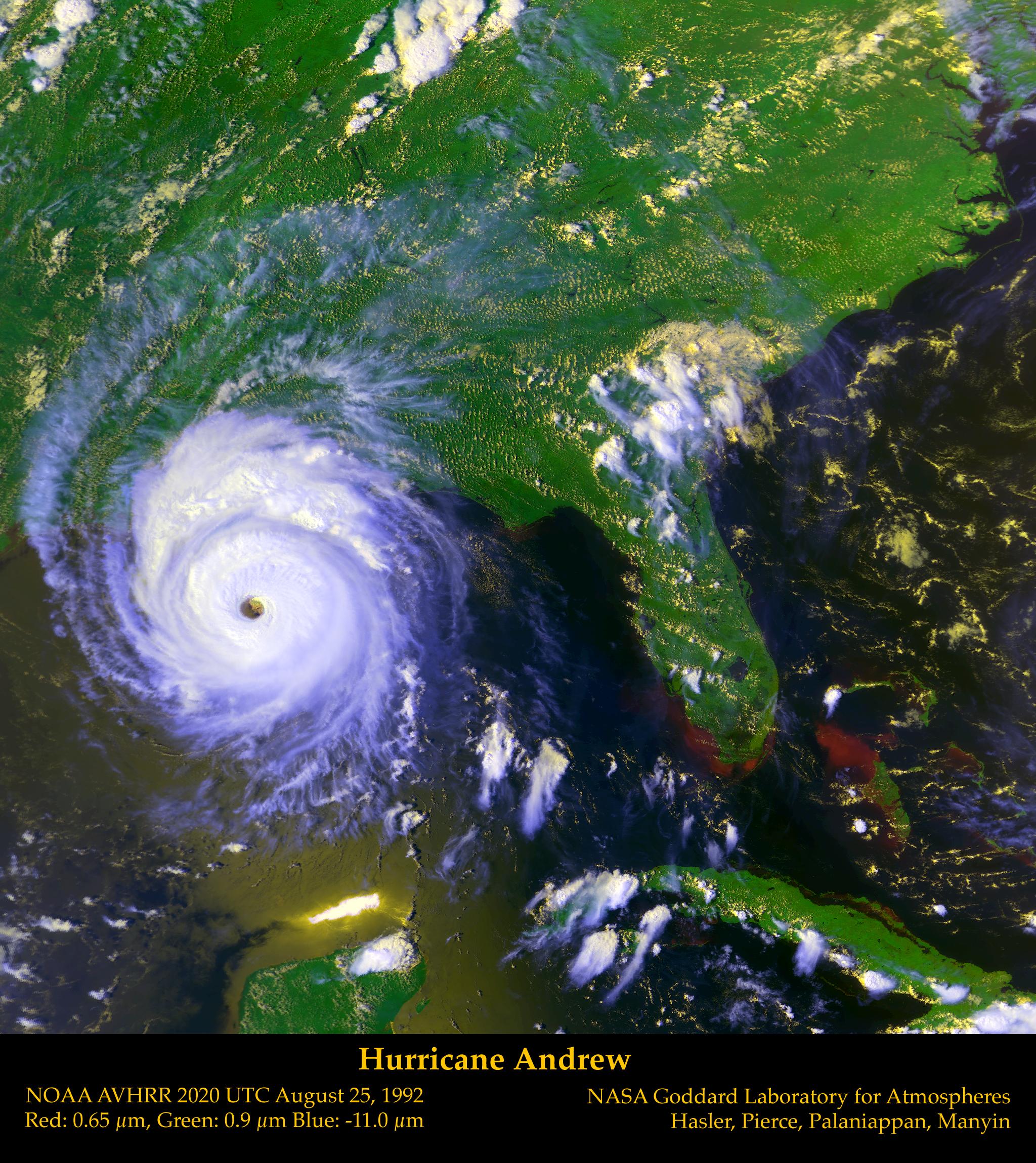 Hurricane Andrew 1992 © NASA GSFC Visualization Analysis Laboratory