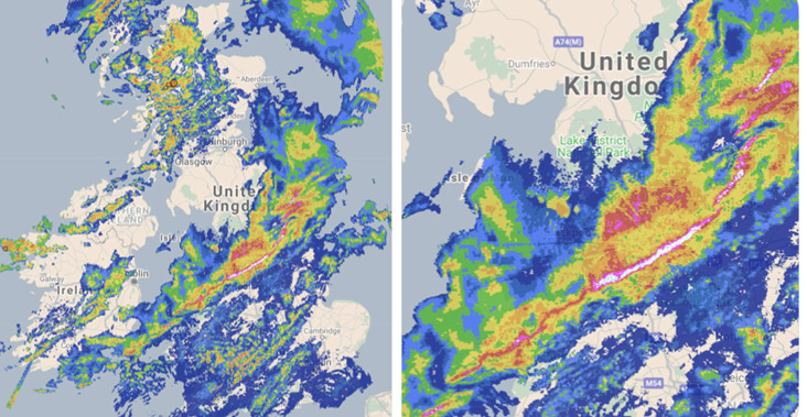 squall lines in storm Ciara